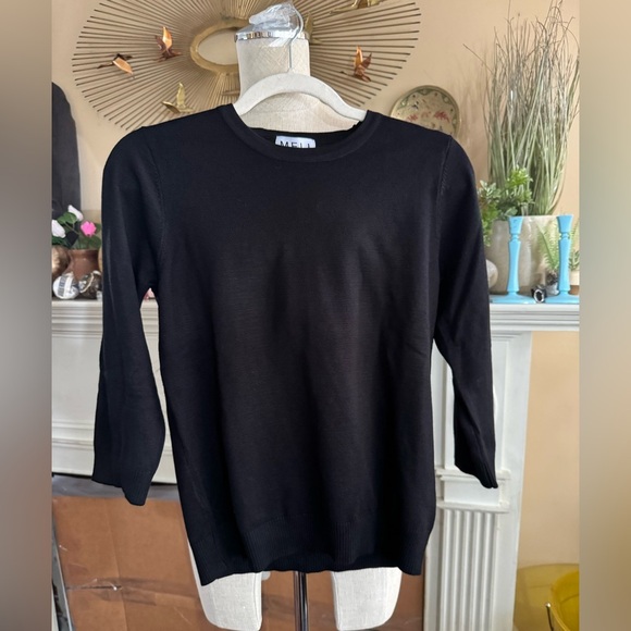 Fame on Central Meli Basic Crew Sweater in black size M - Picture 3 of 13